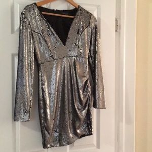 Switchable Sequin Mini Dress Bodycon